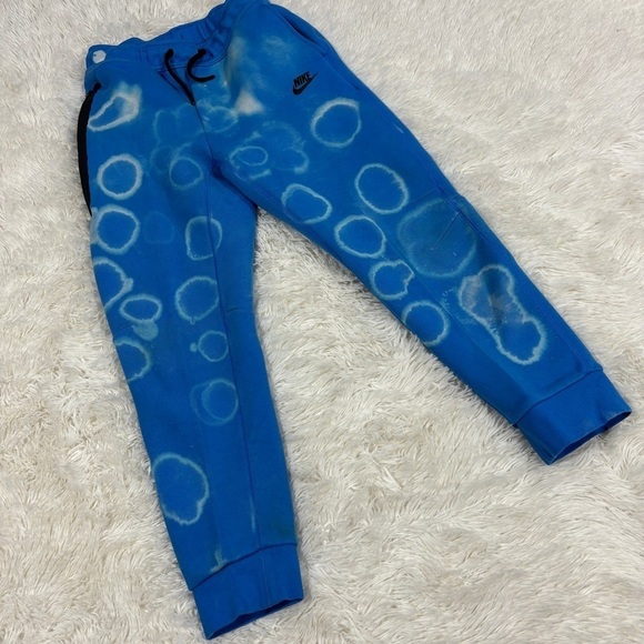 Nike youth TECH FLEECE JOGGER PANTS hand bleached Size Large - Picture 4 of 16